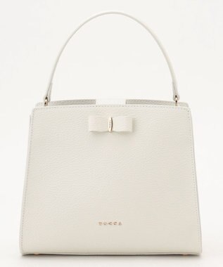 TOCCA 【大人百花掲載】T-MARGO LEATHER MINIBAG ミニバッグ アイボリー系