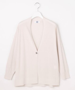 J.PRESS LADIES COOL ヴィスコース ミドル丈 カーディガン グレージュ系