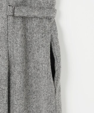 J.PRESS LADIES L 【WEB限定カラーあり】ツイードツイル ジャンパー ドレス ライトグレー系