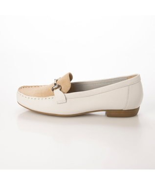 ing <ing>【３E】【サスティナブル】ビット付きモカシューズ ベージュコンビ