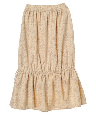 earth music&ecology フラワーティアードテックスカート Orange