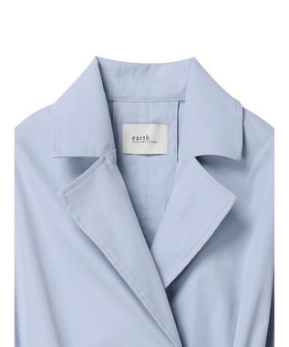 earth music&ecology 着流しロングトレンチ Sax