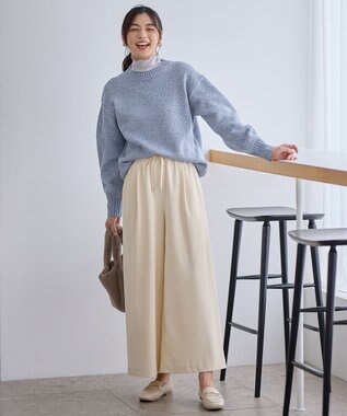 ANY スパンコールニット ライトブルー