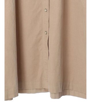 CRAFT STANDARD BOUTIQUE コーデュロイパールドット釦ワンピース Beige