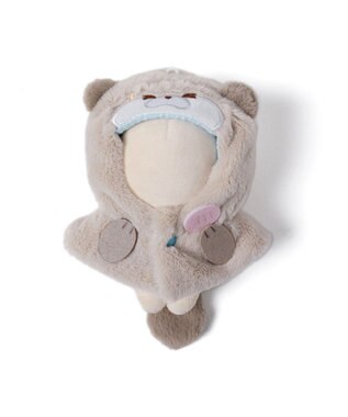 WEGO 【痛バ＆推し活グッズ】ぬいアニマルケープ10cm ライトグレー