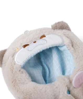 WEGO 【痛バ＆推し活グッズ】ぬいアニマルケープ10cm ライトグレー