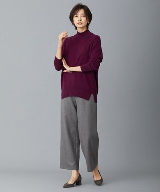 J.PRESS LADIES クラシカルツイード＆ヘリンボン セミワイド パンツ ブラウン系5