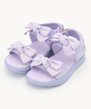 ANY KIDS リボン スポーツ サンダル ラベンダー
