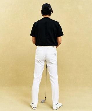 23区GOLF 【MEN】通気性抜群でムレにくい ニットポロシャツ ブラック系