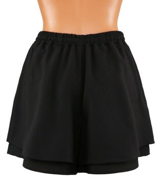 San-ai Resort（三愛水着楽園） 楊柳　ショートパンツ　M・L　【San-ai Resort（サンアイリゾート）】 ブラック