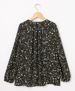 組曲 S プティフラワープリント ブラウス ブラック系5