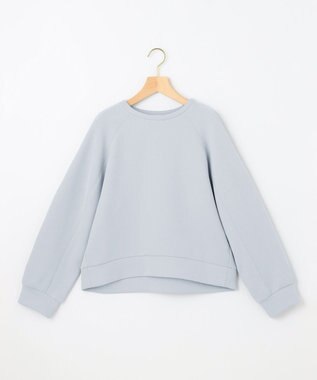 組曲 L ダンボールジャージー ショート丈プルオーバー サックスブルー系