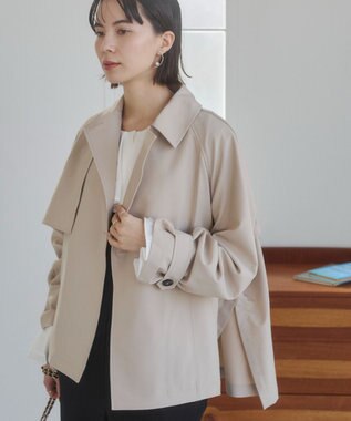 WEGO 【ANGIE VINTAGE】ショート トレンチコート ライトベージュ