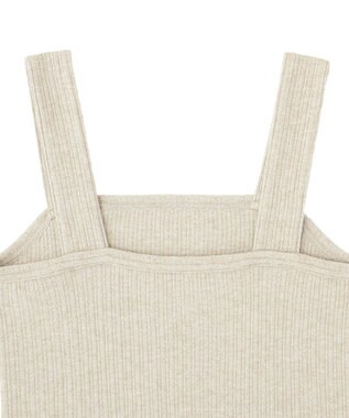 earth music&ecology チェーンリブラメカットタンクトップ Beige