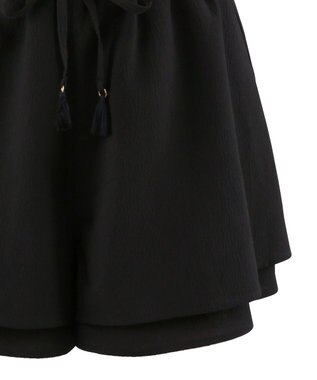 San-ai Resort（三愛水着楽園） 楊柳　ショートパンツ　M・L　【San-ai Resort（サンアイリゾート）】 ブラック