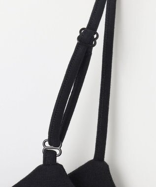 NAVE ストレッチポンチ クロップドキャミ ブラック系