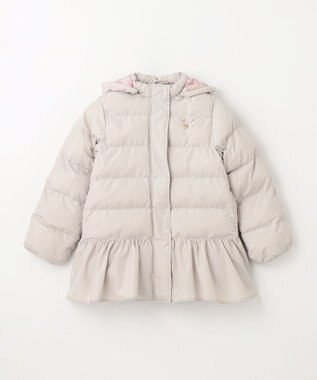 ANY KIDS 【洗濯機OK】中綿 リボン コート ベージュ