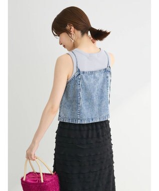 Green Parks ・ＥＬＥＮＣＡＲＥ　ＤＵＥ　Ｗ－ＺＩＰ　デニムキャミ Light Indigo