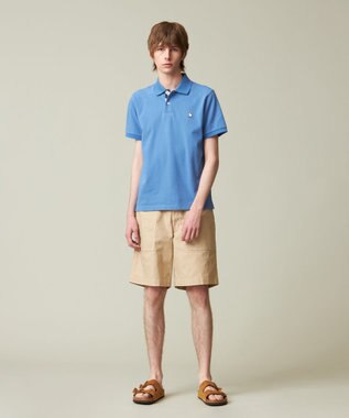 J.PRESS MEN 【大人気 / 10色展開】バックブル カノコレジメン ポロシャツ ブルー系