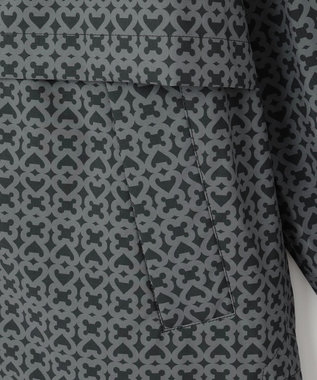 23区GOLF 【MEN】モノグラム レインブルゾン 2WAYストレッチ 透湿防水 防風 撥水 ポケッタブル ブラック系5