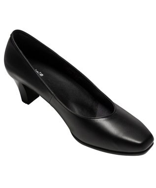 ASICS WALKING ペダラウォーキングシューズ 2E ヒール高5.0cm ブラック系