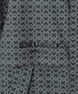 23区GOLF 【MEN】モノグラム レインブルゾン 2WAYストレッチ 透湿防水 防風 撥水 ポケッタブル ブラック系5