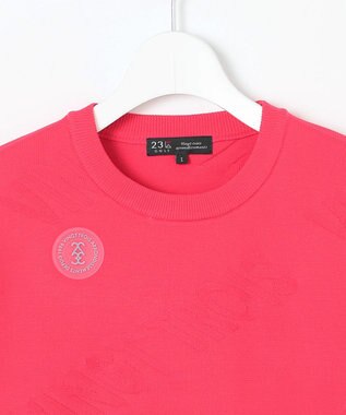 23区GOLF 【WOMEN】ロゴスポーツニット イージーケア ピンク系