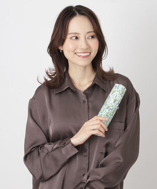 MOONBAT 【 遮光率100％/遮熱/UV/軽量】MACKINTOSH PHILOSOPHY(マッキントッシュフィロソフィー)晴雨兼用日傘 Snowblue Garden Barbrella バーブレラ 折りたたみ傘 フワクール生地使用 グリーン