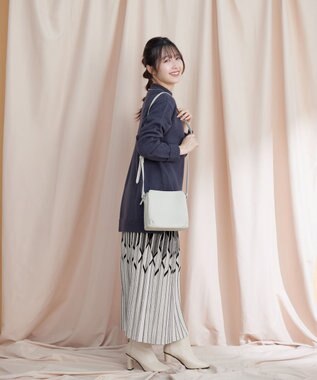 Tiaclasse 【洗える】重ね着風ニットトップス チャコールグレー