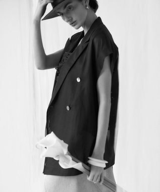 23区 【GOLD LABEL】エンブロイダリーレース キャミソール ブラック系