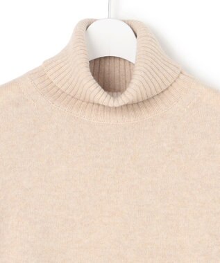J.PRESS YORK STREET 【WOMEN】ウールカシミヤ デザインタートルネック ニット アイボリー系