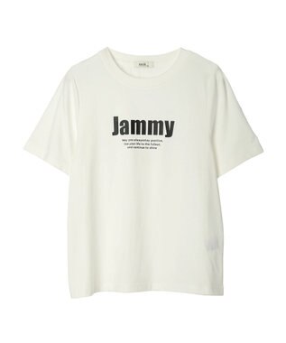 earth music&ecology ロゴソリッドミニマルＴシャツ Off White