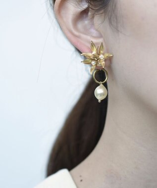 monshiro ペンタスプチ ピアス ゴールド