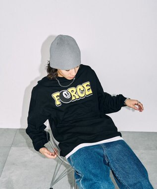 WEGO 【SETITEM】アクセ付きグラフィックロンT ブラックその他