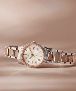 CITIZEN 【xC】北川景子 広告着用モデル エコ・ドライブ電波時計 サクラピンク 軽量 サクラ色