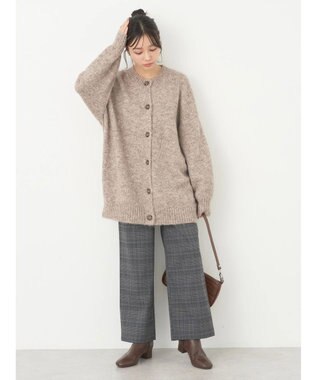 earth music&ecology ファンシーヤーンメランジカーディガン Mocha