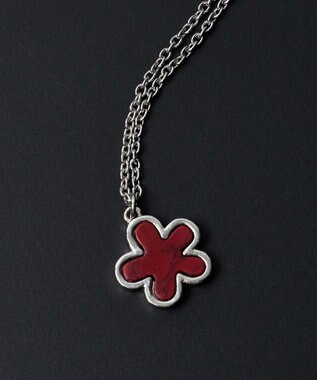 WEGO M変型ストーンネックレス レッド