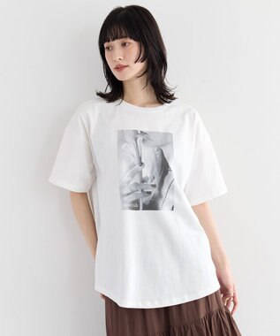YECCA VECCA 【UVカット】フォトプリントTee Off White
