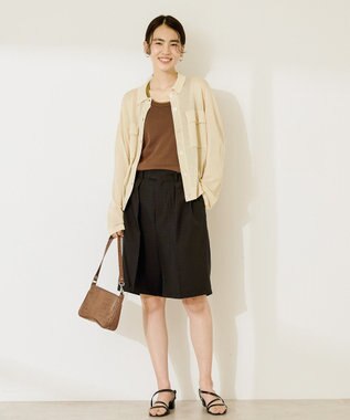 AMERICAN HOLIC シアー襟付きカーディガン Ecru