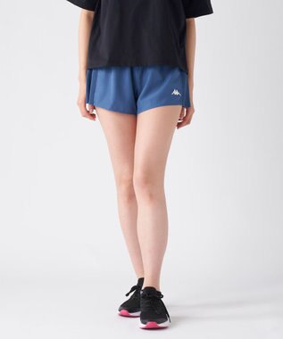 OP／FILA 【Kappa】プリーツ スポーツショートパンツ ブルー