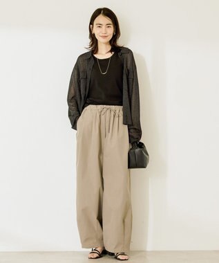 AMERICAN HOLIC シアー襟付きカーディガン Black