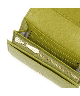 IBIZA 牛革　かぶせ二つ折り財布 トープ