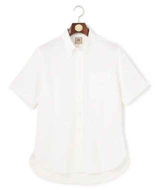 J.PRESS MEN 【吸水速乾 / 抗菌防臭 / 遮熱 / 防シワ】【J.PRESS OXFORD JERSEY】カノコインレイ半袖 シャツ / B.D. ホワイト系