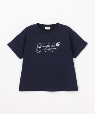 ANY KIDS 【綿100%/接触冷感】ひんやり 2WAY セーラーTシャツ ネイビー