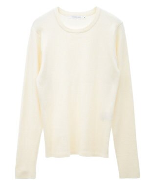 AMERICAN HOLIC バイパチクルーネックリブニットプルオーバー Ivory