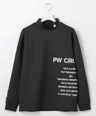 PW CIRCULUS 【ストレッチ / 快適 / 一枚でサマになる】【MEN】NEW ロゴモック T ブラック系
