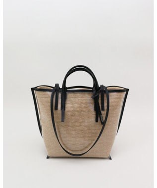 MORROW by thank 【軽量】CECILY OW 2way バッグ 1インナーSET ブラック X N.ラフィア