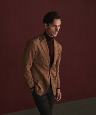 GOTAIRIKU 【イージーケア】ウルトラスエードサファリジャケット ベージュ系