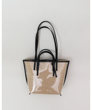 MORROW by thank 【軽量】CECILY OW 2way バッグ 1インナーSET ブラック X N.ラフィア