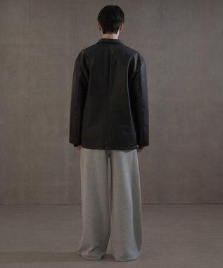 WEGO PUシングルテーラードジャケット ブラック